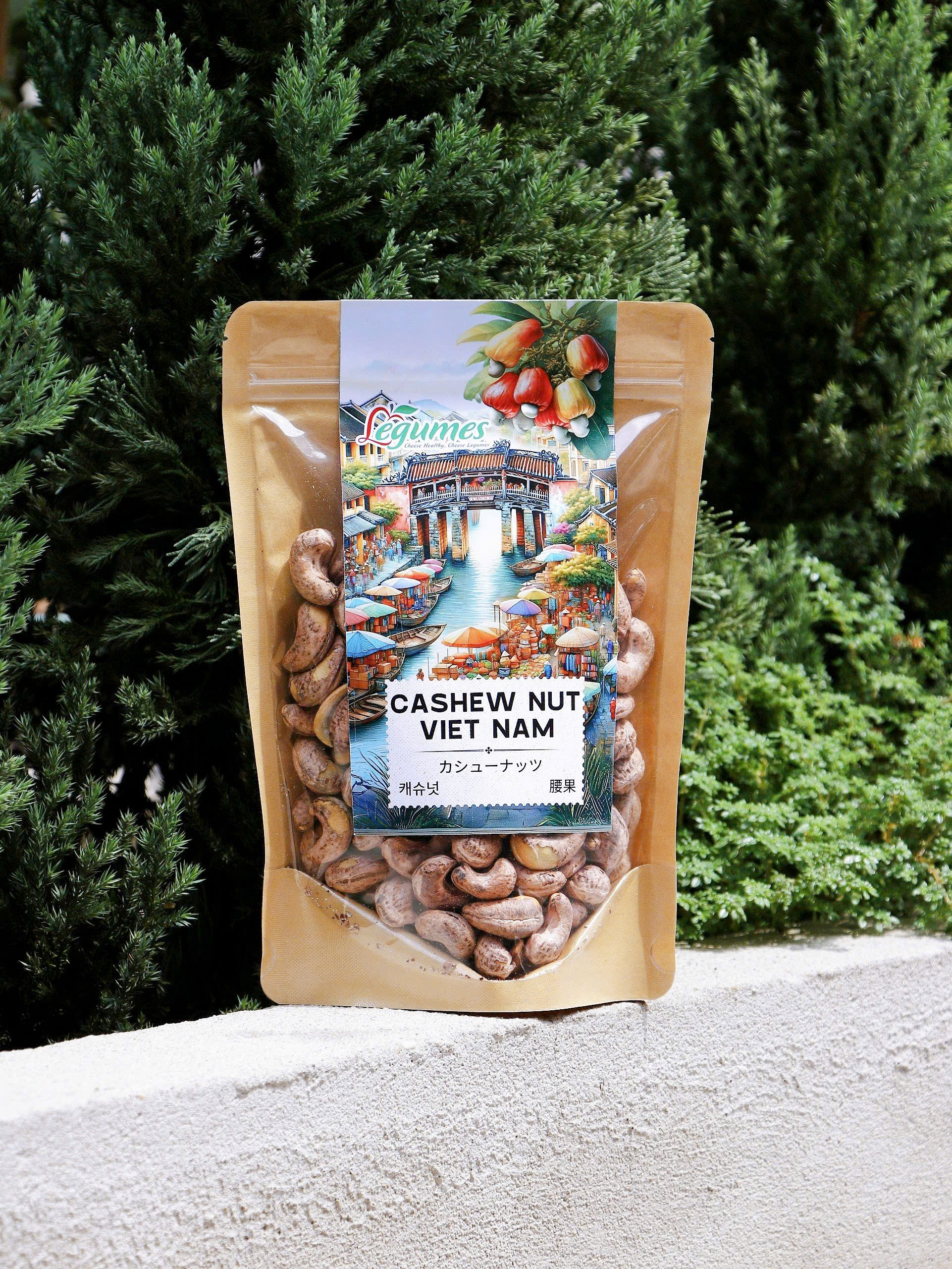 Hạt Điều Rang Muối Có Vỏ Lụa Việt Nam 400G