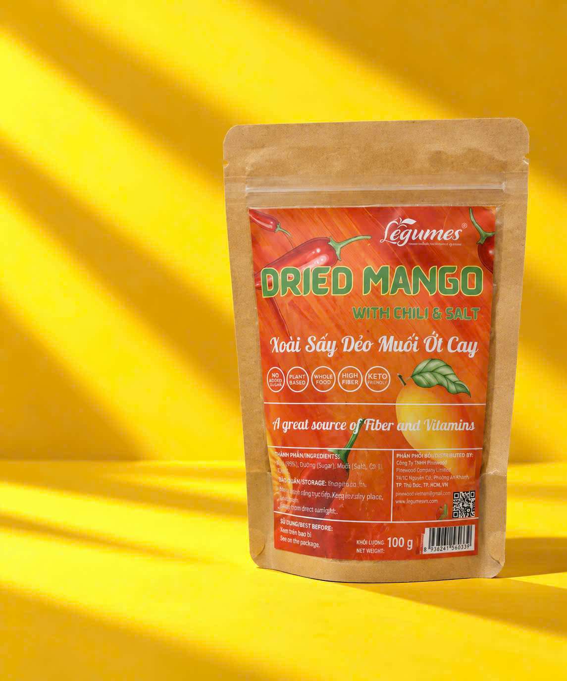Xoài Sấy Dẻo Muối Ớt Việt Nam 500G