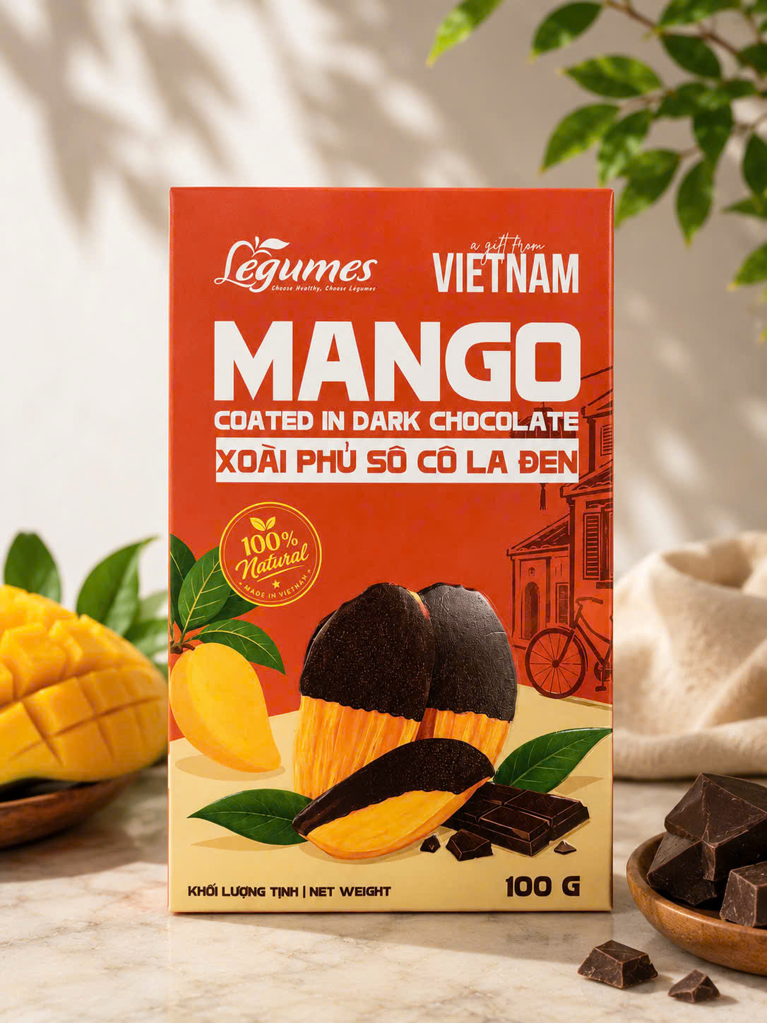 Xoài Sấy Phủ Chocolate Việt Nam 100G